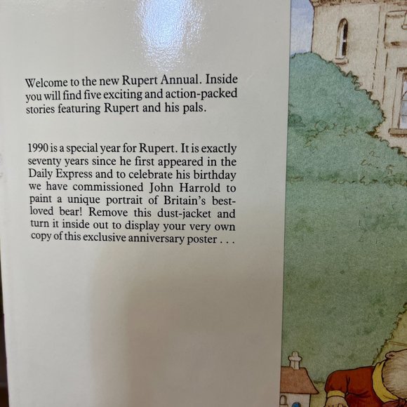 Vintage 1990's Rupert Daily Express Annual 70th Anniversary Hardcover Book - Picture 10 of 15